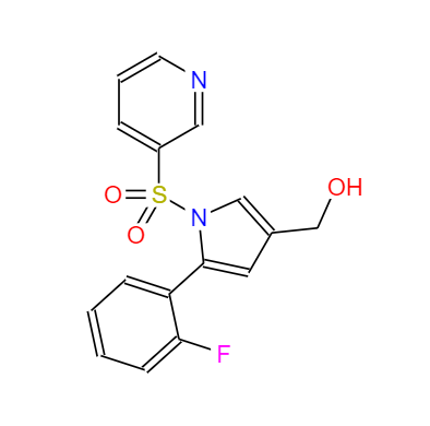CAS：2169271-28-5,英文名稱：(5-(2-fluorophenyl)-1-(pyridin-3-ylsulfonyl)-1H-pyrrol-3-yl) methanol 