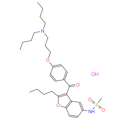 CAS：141625-93-6,中文名稱：鹽酸決奈達(dá)隆 英文名稱：Dronedarone Hydrochloride 