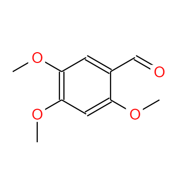 CAS：4460-86-0,中文名稱：2,4,5-三甲氧基苯甲醛 英文名稱：2,4,5-Trimethoxybenzaldehyde 