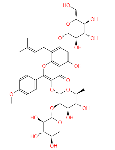 CAS：110623-73-9,中文名稱(chēng)：朝藿定B；淫羊霍定B 英文名稱(chēng)：EpiMedin?B 
