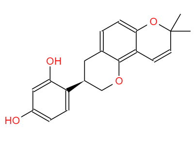 CAS： 59870-68-7，中文名稱： 光甘草定 英文名稱：Glabridin 