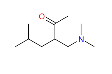 CAS： 91342-74-4，中文名稱： 3-((二甲基氨基)甲基)-5-甲基-2-己酮 英文名稱：3-(N,N-DiMethylaMinoMethyl)-5-Methyl-2-hexanone 