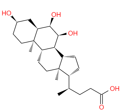 CAS： 547-75-1，中文名稱： 豬膽酸 英文名稱：Hyocholic acid 
