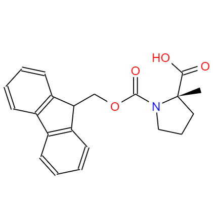 CAS： 167275-47-0，中文名稱： (S)-1-(((9H-芴-9-基)甲氧基)羰基)-2-甲基吡咯烷-2-羧酸