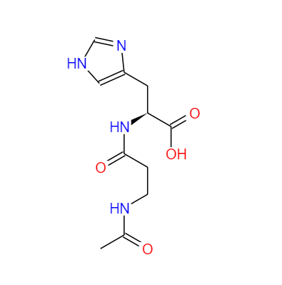 CAS： 56353-15-2，中文名稱： N-乙酰肌肽 英文名稱：N-Aceyl-L-Carnosine 