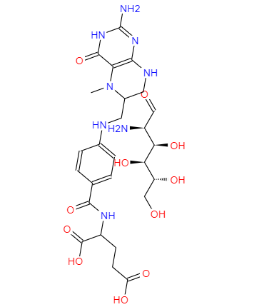 CAS： 1181972-37-1，中文名稱： L-5-甲基四氫葉酸氨基葡萄糖鹽 英文名稱：GlucosaMine L-5-Methyltetrahy 