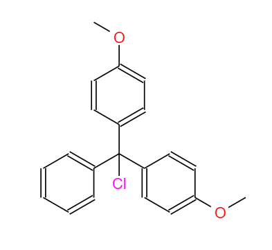 CAS： 40615-36-9，中文名稱： 4,4'-雙甲氧基三苯甲基氯 英文名稱：4,4'-Dimethoxytrityl chloride 