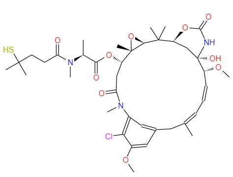 CAS： 799840-96-3，中文名稱： N2'-去乙?；?N2'-(4-巰基-4-甲基-1-氧代戊基)-6-甲基美登素 英文名稱：DM-4 