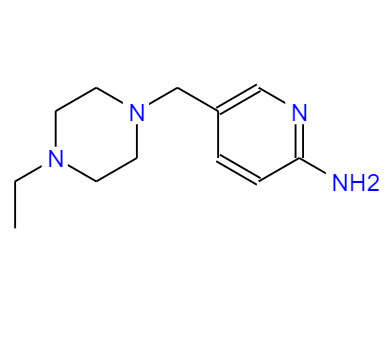 CAS： 1180132-17-5，中文名稱： 5-[(4-乙基哌嗪-1-基)甲基]吡啶-2-胺