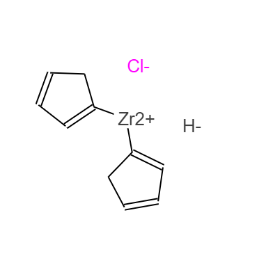 CAS： 37342-97-5，中文名稱： 雙(環(huán)戊二烯基)氫氯化鋯(IV) 英文名稱：Bis(cyclopentadienyl)zirconium(IV) chloride hydride 