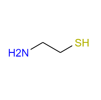 CAS： 60-23-1，中文名稱： 巰基乙胺 英文名稱：2-AMINOETHANETHIOL 