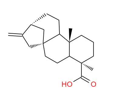 CAS： 6730-83-2，中文名稱： 異貝殼杉烯酸 英文名稱：Kaurenoicacid 