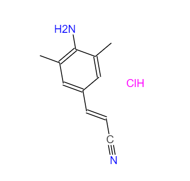 CAS： 661489-23-2,英文名稱：(E)-3-(4-Amino-3,5-dimethylphenyl)acrylonitrile Hydrochloride 