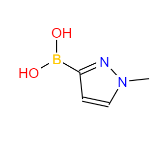 CAS： 869973-96-6，中文名稱： (1-甲基-1H-吡唑-3-基)硼酸 英文名稱：(1-Methyl-1H-pyrazol-3-yl)boronicacid 