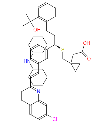 CAS： 577953-88-9，中文名稱： 孟魯斯特二環(huán)己胺鹽 英文名稱：Montelukast Dicyclohexylamine Salt 