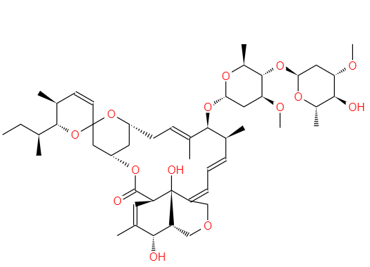 CAS： 71751-41-2，中文名稱： 阿維菌素 英文名稱：Abamectin 