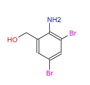 CAS： 50739-76-9，中文名稱： (2-氨基-3,5-二溴苯基)甲醇 英文名稱：(2-Amino-3,5-dibromophenyl)methanol