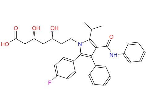  CAS： 110862-48-1，中文名稱： 阿托伐他汀 英文名稱：Atorvastatin