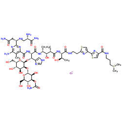 CAS： 67763-87-5，中文名稱： 鹽酸博來霉素 