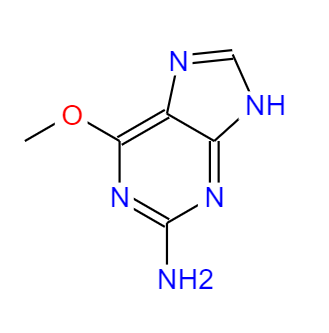 CAS： 20535-83-5，中文名稱： 2-氨基-6-甲氧基嘌呤 英文名稱：6-methoxy-7H-purin-2-amine 