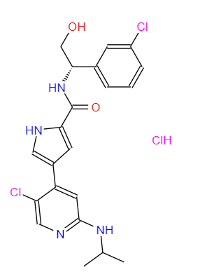 CAS： 1956366-10-1，中文名稱： 優(yōu)立替尼鹽酸鹽 英文名稱：Ulixertinib hydrochloride 