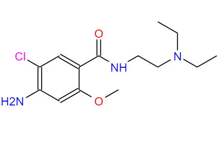 CAS： 364-62-5，中文名稱： 甲氧氯普胺 英文名稱：Metoclopramide 