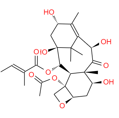 CAS：171926-87-7，中文名稱：2-去苯甲酰基-2-巴豆?；?10-去乙?；鶟{果赤霉素Ⅲ 英文名稱：10-Deacetyl-2-Debenzoyl-2-Tigloyl-BaccatinIII