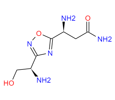 CAS：1673534-73-0，英文名稱：(S)-3-amino-3-(3-((R)-1-amino-2-hydroxyethyl)-1,2,4-oxadiazol-5-yl)propanamide