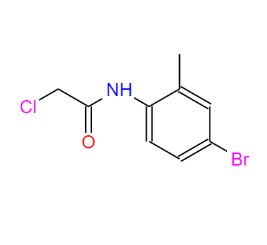 CAS： 96686-51-0，中文名稱： N-(4-溴-2-甲基苯基)-2-氯乙酰胺 英文名稱：N-(4-BROMO-2-METHYLPHENYL)-2-CHLOROACETAMIDE 
