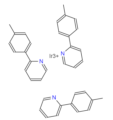  CAS： 149005-33-4，中文名稱： 三(2-對(duì)甲苯基吡啶)合銥 英文名稱：Ir(Mppy)3