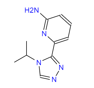 CAS： 1448427-99-3，英文名稱：6-(4-isopropyl-4H-1,2,4-triazol-3-yl)pyridin-2-amine 