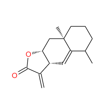  CAS： 546-43-0，中文名稱： 土木香內(nèi)酯 英文名稱：Alantolactone