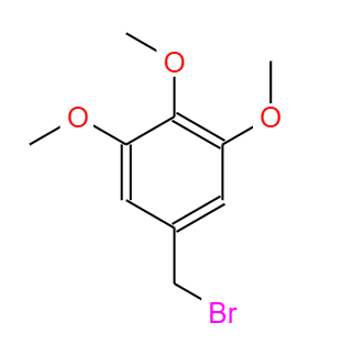 CAS： 21852-50-6，中文名稱： 3,4,5-三甲氧基芐溴 英文名稱：5-bromomethyl-1,2,3-trimethoxy-benzene 