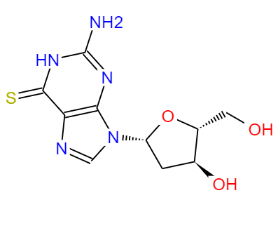 CAS： 789-61-7，中文名稱： 6-巰基-2'-脫氧鳥苷 英文名稱：6-THIO-2'-DEOXYGUANOSINE 
