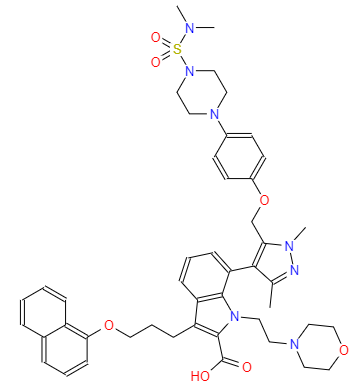 CAS： 1668553-26-1，英文名稱：A-1210477 