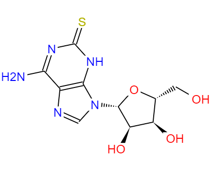 CAS： 43157-50-2，中文名稱： 腺苷-2-硫酮 英文名稱：Adenosine,1,2-dihydro-2-thioxo-; 
