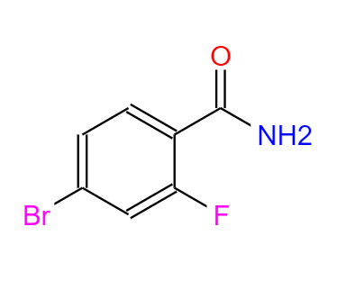 CAS： 292621-45-5，中文名稱： 4-溴-2-氟苯甲酰胺 英文名稱：4-Bromo-2-fluorobenzamide 