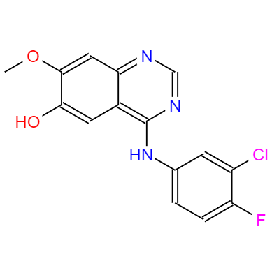 CAS： 184475-71-6,中文名稱： 4-(3-氯-4-氟苯氨基)-7-甲氧基喹唑啉-6-醇