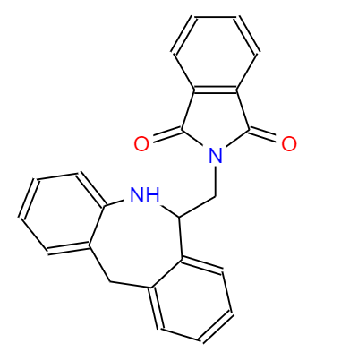 CAS： 143878-20-0,中文名稱： 6-(鄰苯二甲酰亞胺基甲基)-6,11-二氫-5H-二苯并-[b,e]氮雜卓
