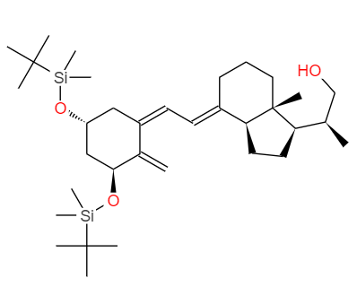 CAS： 128387-35-9，中文名稱(chēng)： (1Α,3Β,5E,7E)-20-羥甲基-9,10-開(kāi)環(huán)膽甾-1,3,-雙叔丁基二甲基硅氧基-5,7,10(19)-三烯