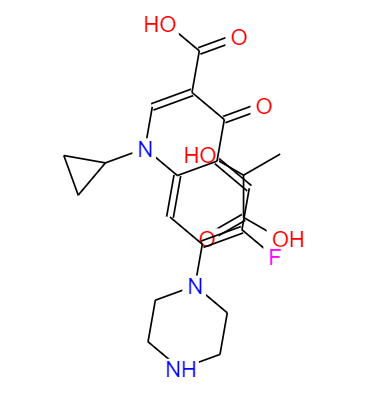 CAS： 97867-33-9，中文名稱： 乳酸環(huán)丙沙星 英文名稱：CIPROFLOXACIN LACTAT 