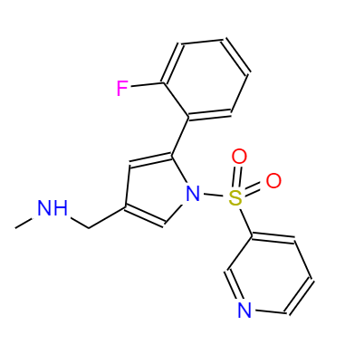 CAS： 881681-00-1，中文名稱： 沃諾拉贊 英文名稱：Vonoprazan 