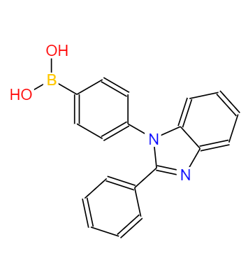 CAS： 867044-33-5，英文名稱：4-(2-Phenyl-1H-benzimidazol-1-yl)phenyl]boronic acid 