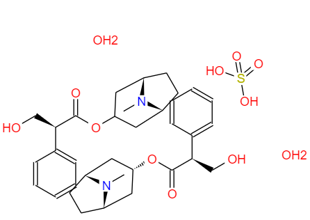  CAS： 6835-16-1，中文名稱： 硫酸莨菪堿水合物 英文名稱：Hyoscyamine Sulfate
