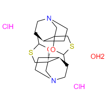 CAS： 153504-70-2，中文名稱： 鹽酸西維美林水合物 英文名稱：Cevimeline hydrochloride hemihydrate 