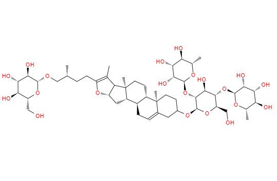 CAS： 102115-79-7，中文名稱： 偽原薯蕷皂苷 英文名稱：Pseudoprotodioscin 