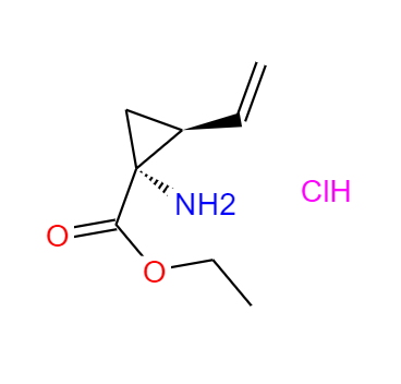 CAS： 259214-56-7，中文名稱： (1R,2S)-1-氨基-2-乙烯基-環(huán)丙羧酸乙酯鹽酸鹽