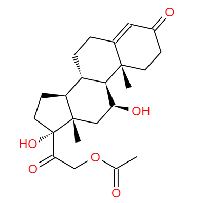 CAS： 50-03-3，中文名稱： 醋酸氫化可的松 英文名稱：Hydrocortisone acetate 