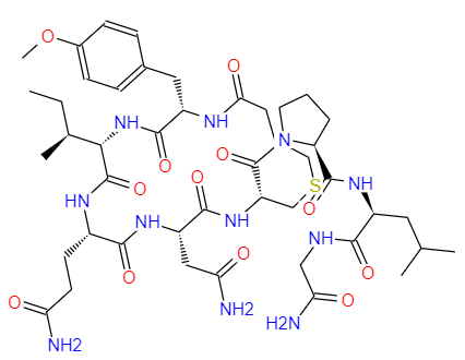  CAS： 37025-55-1，中文名稱： 卡貝縮宮素 英文名稱：Carbetocin Acetate