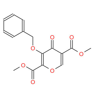 CAS： 1246616-66-9，英文名稱：4-Oxo-3-(phenylMethoxy)-4H-pyran-2,5-dicarboxylic acid 2,5-diMethyl ester 